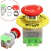 E-STOP SWITCH SELF LOCK MUSHROOM CAP EQUIPMENT BUTTON EMERGENCY STOP PUSH UNIT [78102]